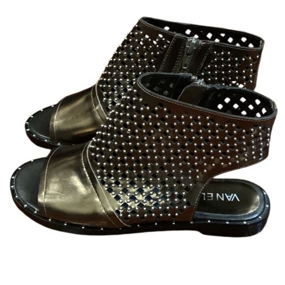 Vaneli Bronze Metal Silver studded Sandals size 6 - Picture 1 of 11